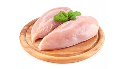 Rebanado de carne de aves
