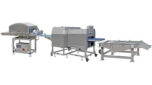 Línea automática de corte en cubos de carne deshuesada