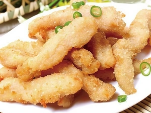 Recubrimiento de tiras de pollo