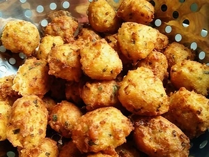 Bolitas de verduras fritas
